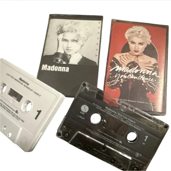 Madonna Cassette Tape Lot: You Can Dance 1987 & Madonna Self Titled 1983, Sire